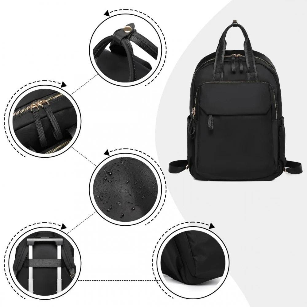 Rucsac versatil, elegant, Miss Lulu, cu compartiment pentru laptop si bareta troler, BPM2439