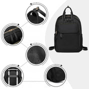 Rucsac versatil, elegant, Miss Lulu, cu compartiment pentru laptop si bareta troler, BPM2439