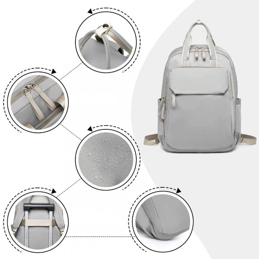 Rucsac versatil, elegant, Miss Lulu, cu compartiment pentru laptop si bareta troler, BPM2439