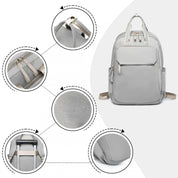 Rucsac versatil, elegant, Miss Lulu, cu compartiment pentru laptop si bareta troler, BPM2439