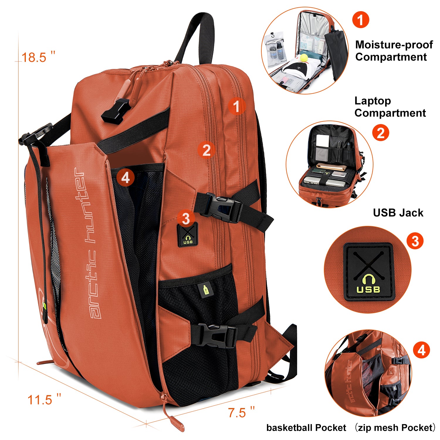 Rucsac Sport Arctic Hunter B00391