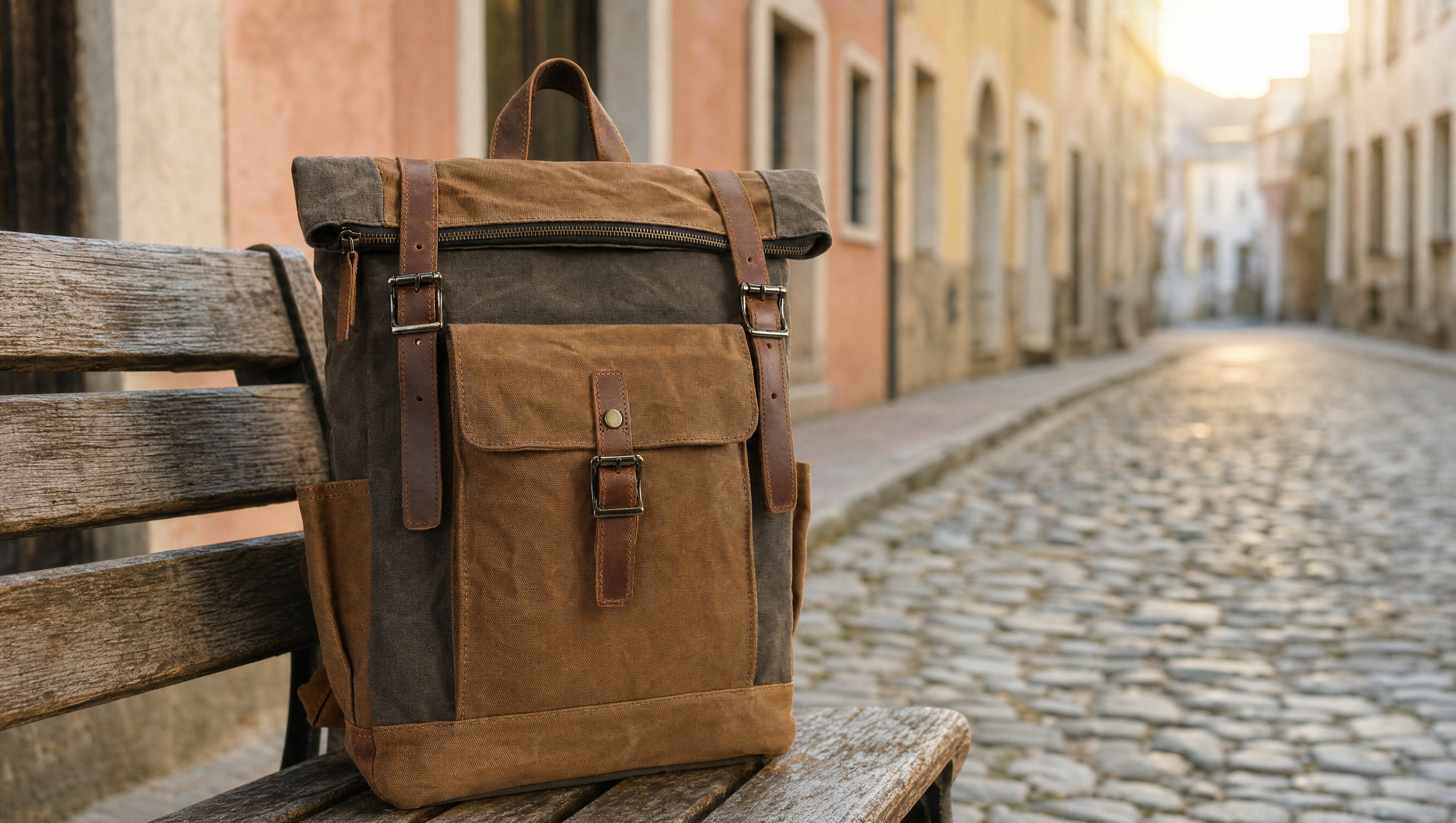 Rucsac din canvas cu piele naturală: ghid pentru weekend și city break