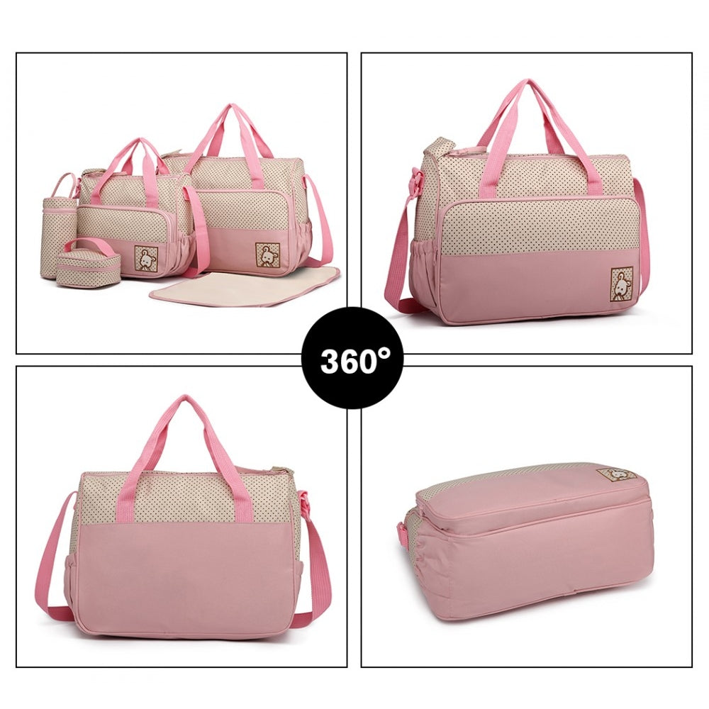 Geanta pentru maternitate, set din 5 accesorii, din poliester, Miss LULU, 9026