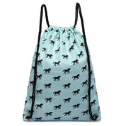 Rucsac casual unisex, bretele snur, imprimeu cai, KONO E1406H