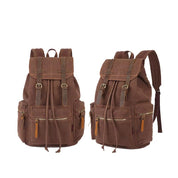 Rucsac Călătorie Stil Retro JOLAR, Canvas și Inserții Piele