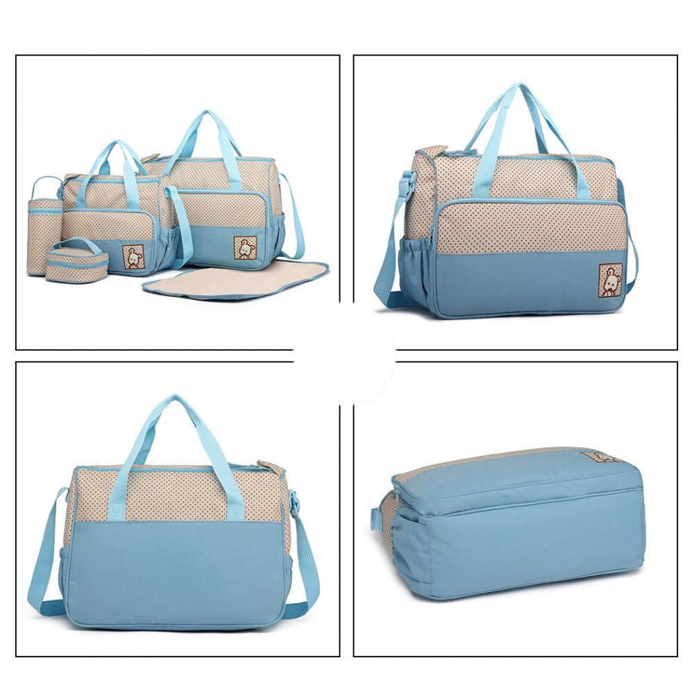 Geanta pentru maternitate, set din 5 accesorii, din poliester, Miss LULU, 9026