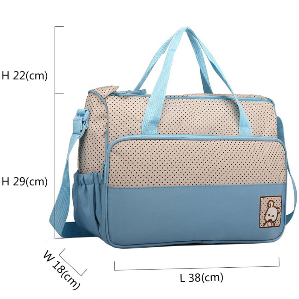 Geanta pentru maternitate, set din 5 accesorii, din poliester, Miss LULU, 9026