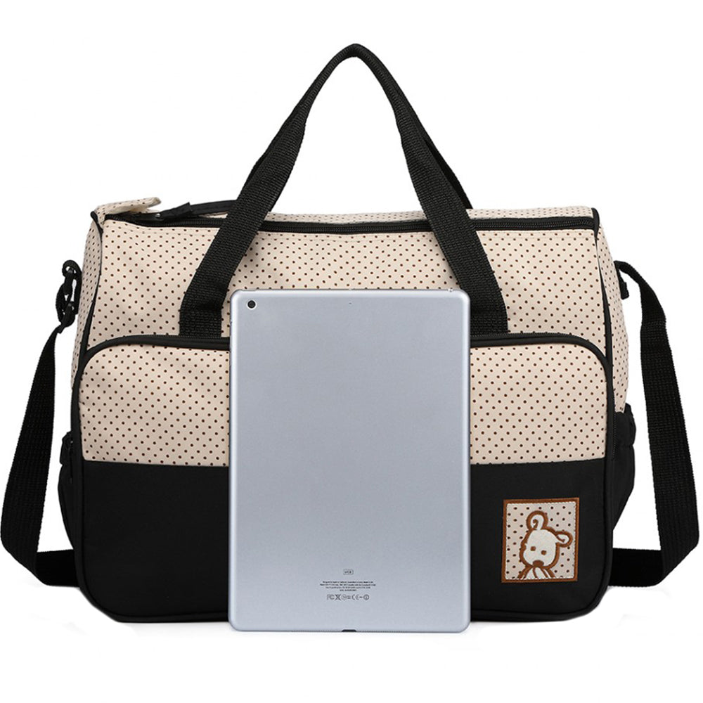 Geanta pentru maternitate, set din 5 accesorii, din poliester, Miss LULU, 9026