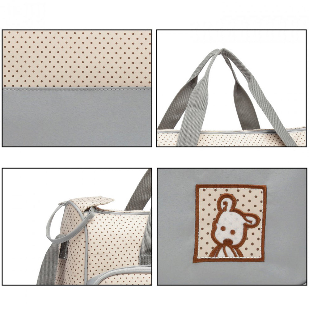 Geanta pentru maternitate, set din 5 accesorii, din poliester, Miss LULU, 9026