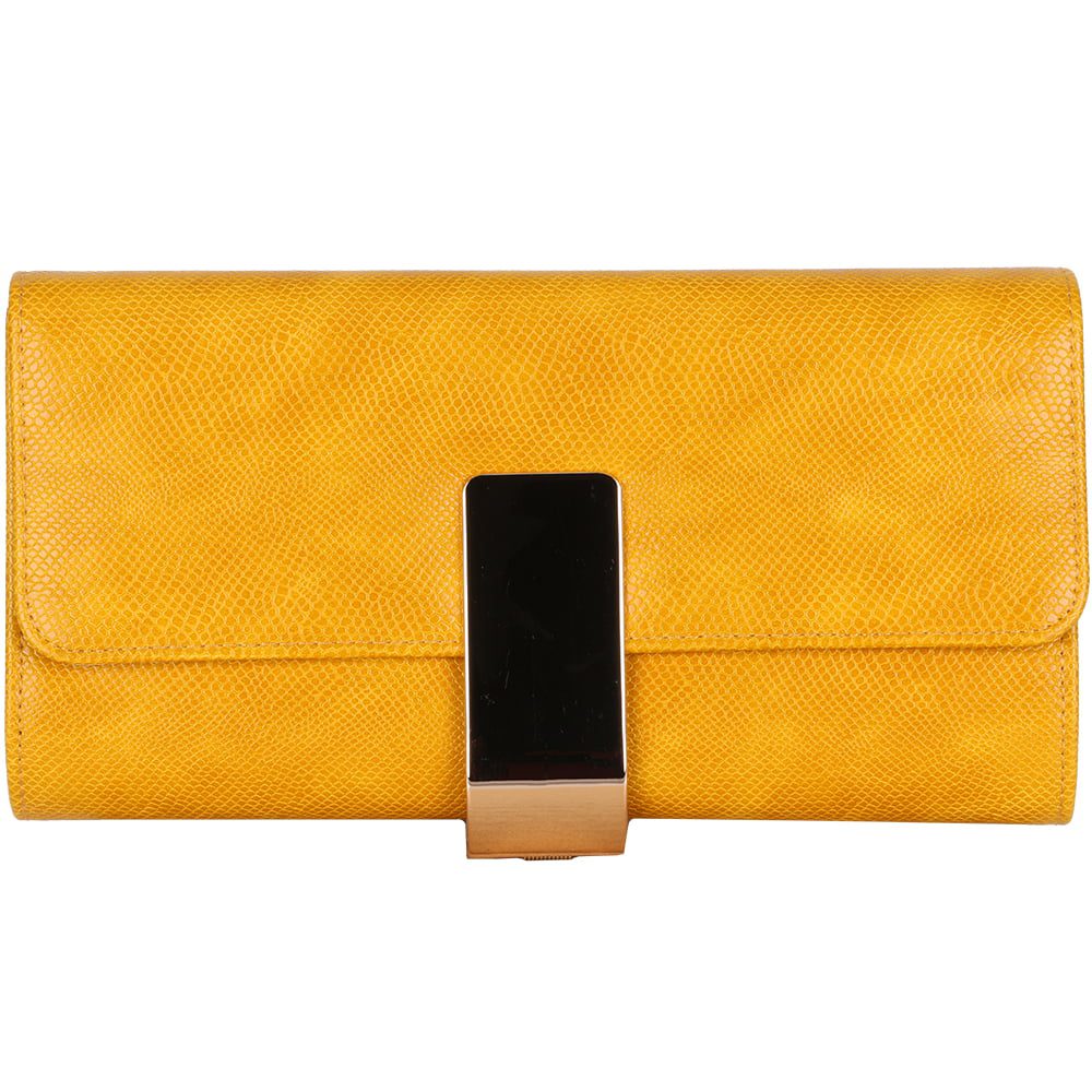 Clutch din piele eco, cu efect piele de sarpe, AD-130281