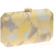 Geanta Clutch cu detalii imprimate, din tetasura moale, Paula Rossi AD-23026