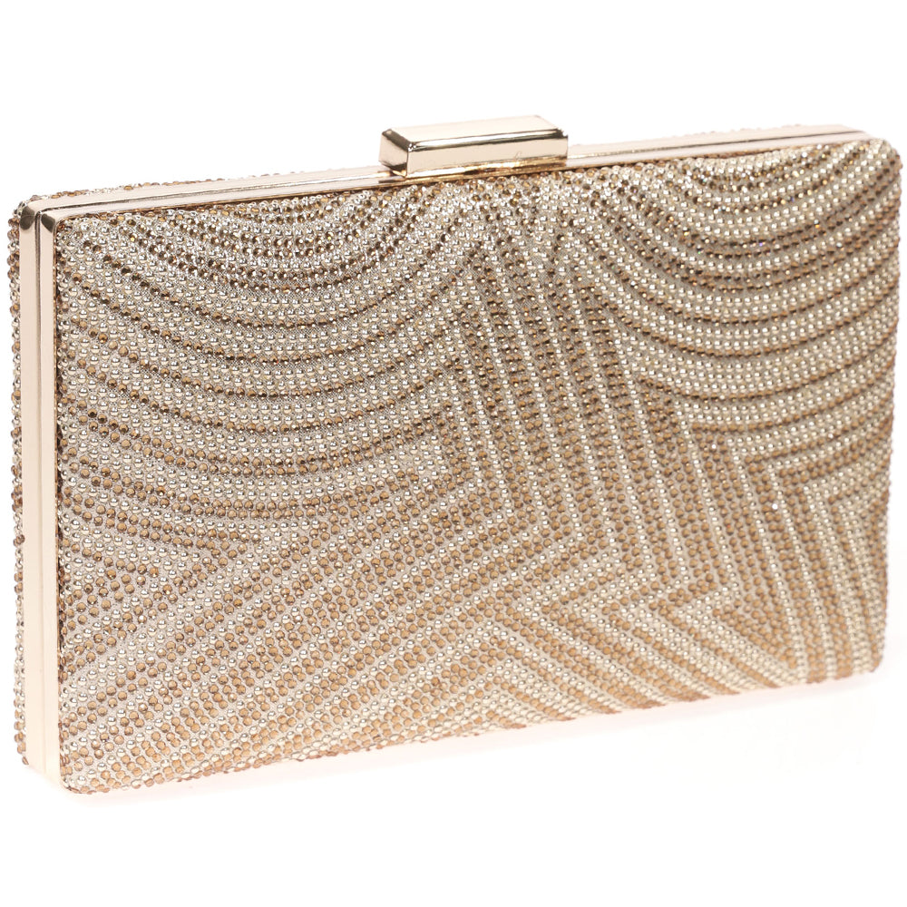 Geanta Clutch de seara pentru dama, cu strasuri, eleganta Paula Rossi AD-41332