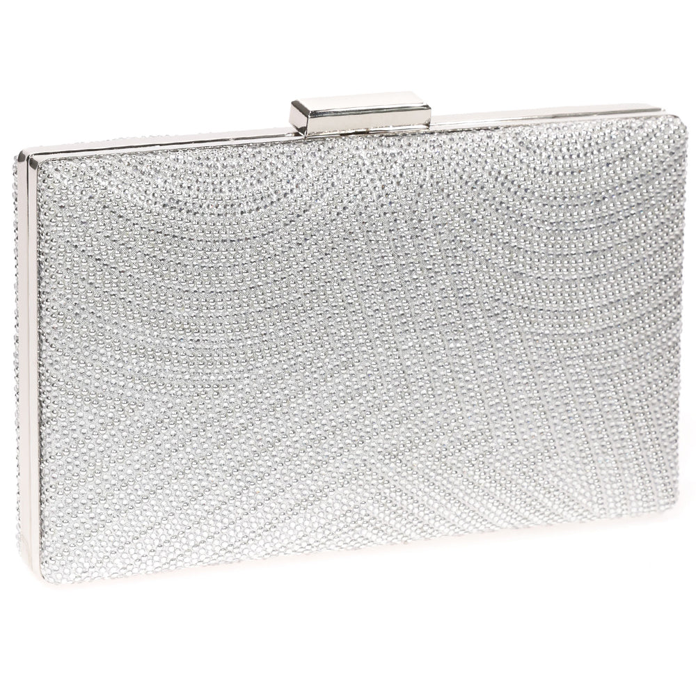 Geanta Clutch de seara pentru dama, cu strasuri, eleganta Paula Rossi AD-41332