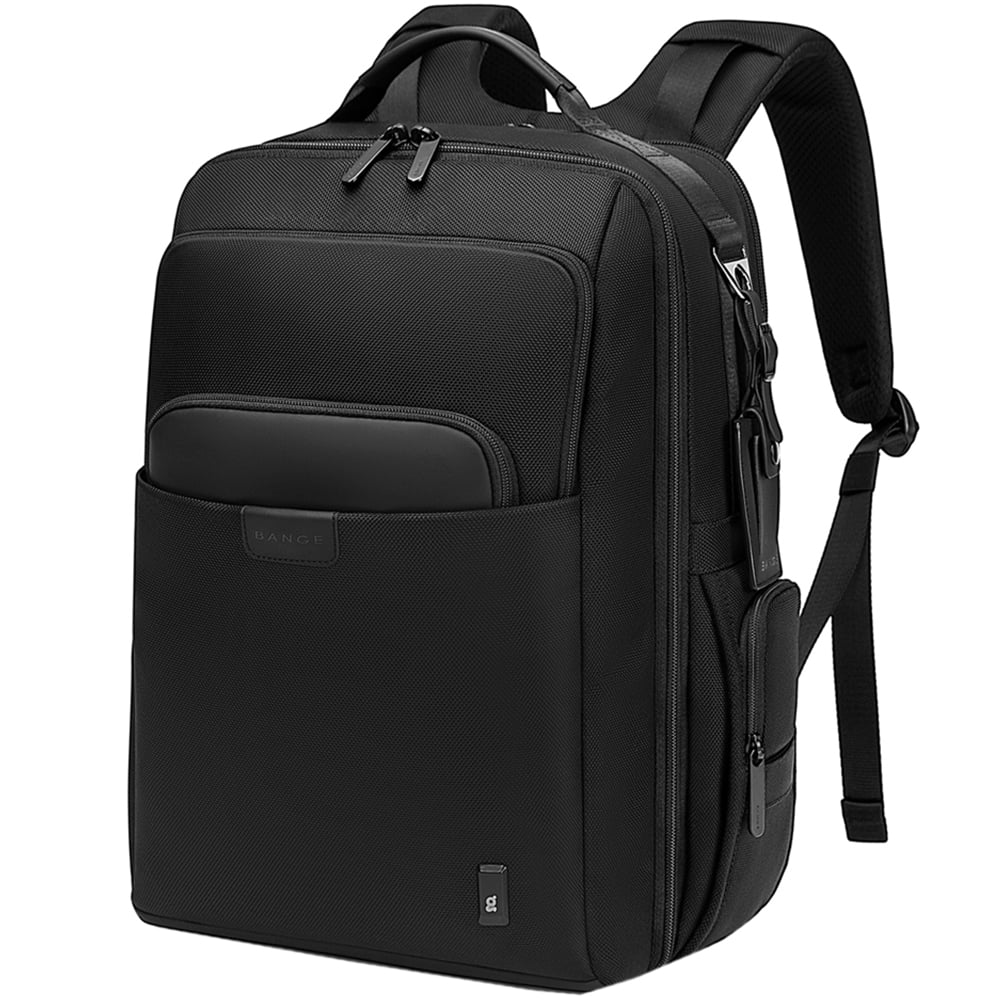 Rucsac smart unisex BANGE, compartiment mare pentru calatorii, compartiment separat pentru laptop de 15.6 inch, din poliester rezistent la apa, buzunare laterale BG-G63