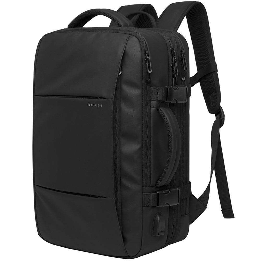 Rucsac multi-functional pentru laptop, extensibil din poliester este rezistent la stropi de apa, cu port USB, se fixeaza de valiza, BANGE BG1908