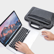 Geanta unisex pentru laptop 13.3 inch, din poliester rezistenta la stropi, design modern cu interior moale, BANGE BG2558