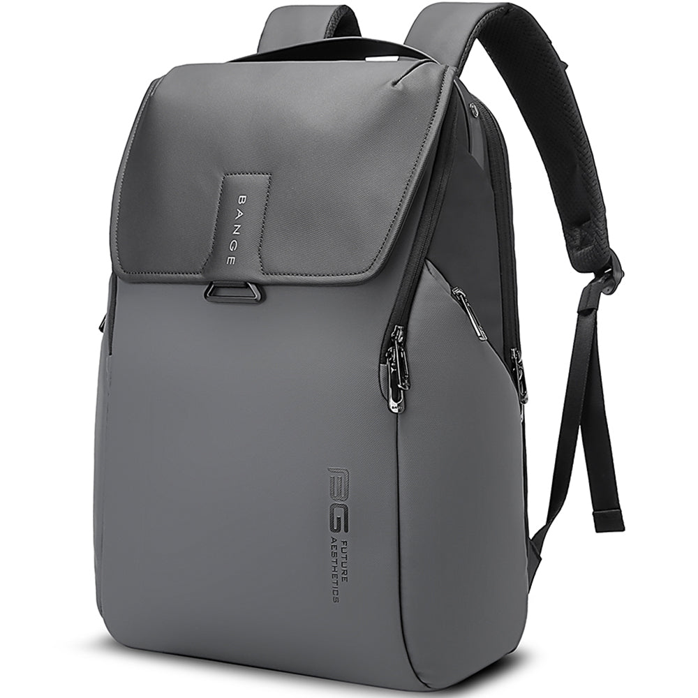 Rucsac modern unisex cu clapa magnetica, compartiment separat pentru laptop 15.6 inch, din poliester rezistent la stropi, cu buzunar ascuns, BANGE BG2581