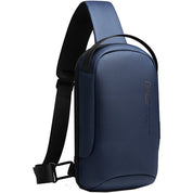 Rucsac crossbody unisex, de dimensiuni mici, din poliester rezistent la apa, cu port USB si buzunar antifurt BANGE BG7221