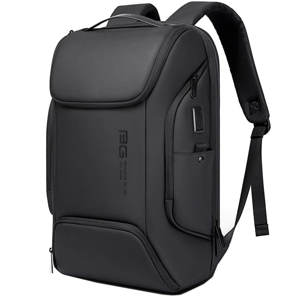 Rucsac Smart Unisex pentru laptop 15.6 inch, cu port USB, rucsac din poliester este rezistent la apa, breloc pentru chei, BANGE BG7267