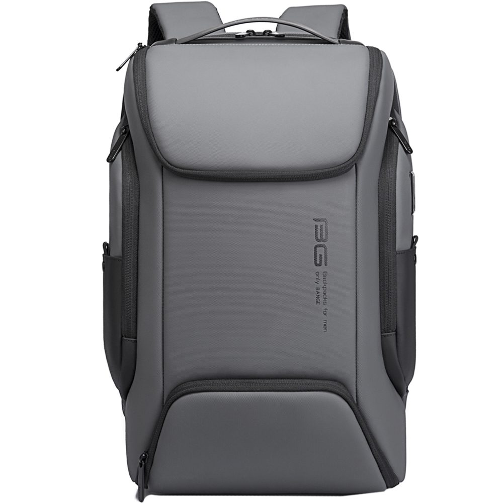 Rucsac Smart Unisex pentru laptop 15.6 inch, cu port USB, rucsac din poliester este rezistent la apa, breloc pentru chei, BANGE BG7267