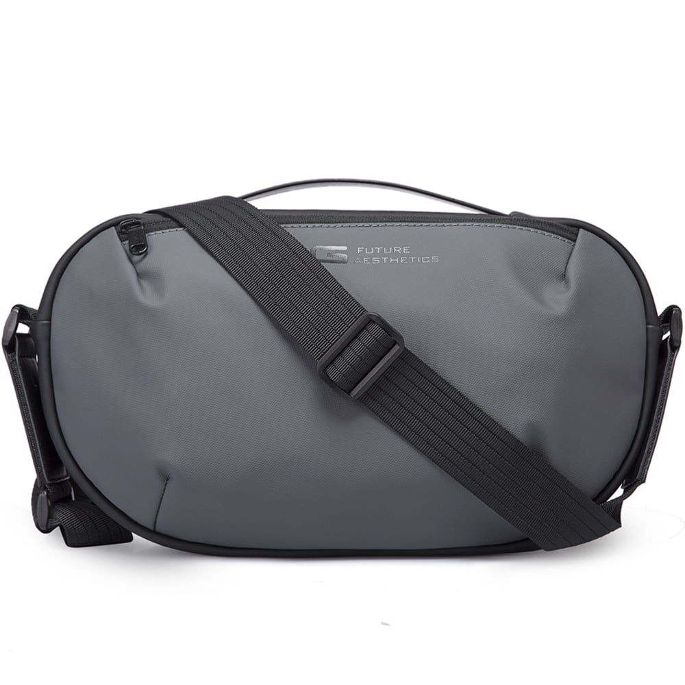 Geanta crossbody unisex, din poliester este rezistenta la apa, inel retractabil pentru chei, buzunar antifurt pe spate, BANGE BG7308