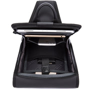 Geanta crossbody, tip rucsac unisex, forma patrata, din poliester rezistent la apa, bareta cu trident, compartiment pentru tableta 9,7 inch BANGE BG7323