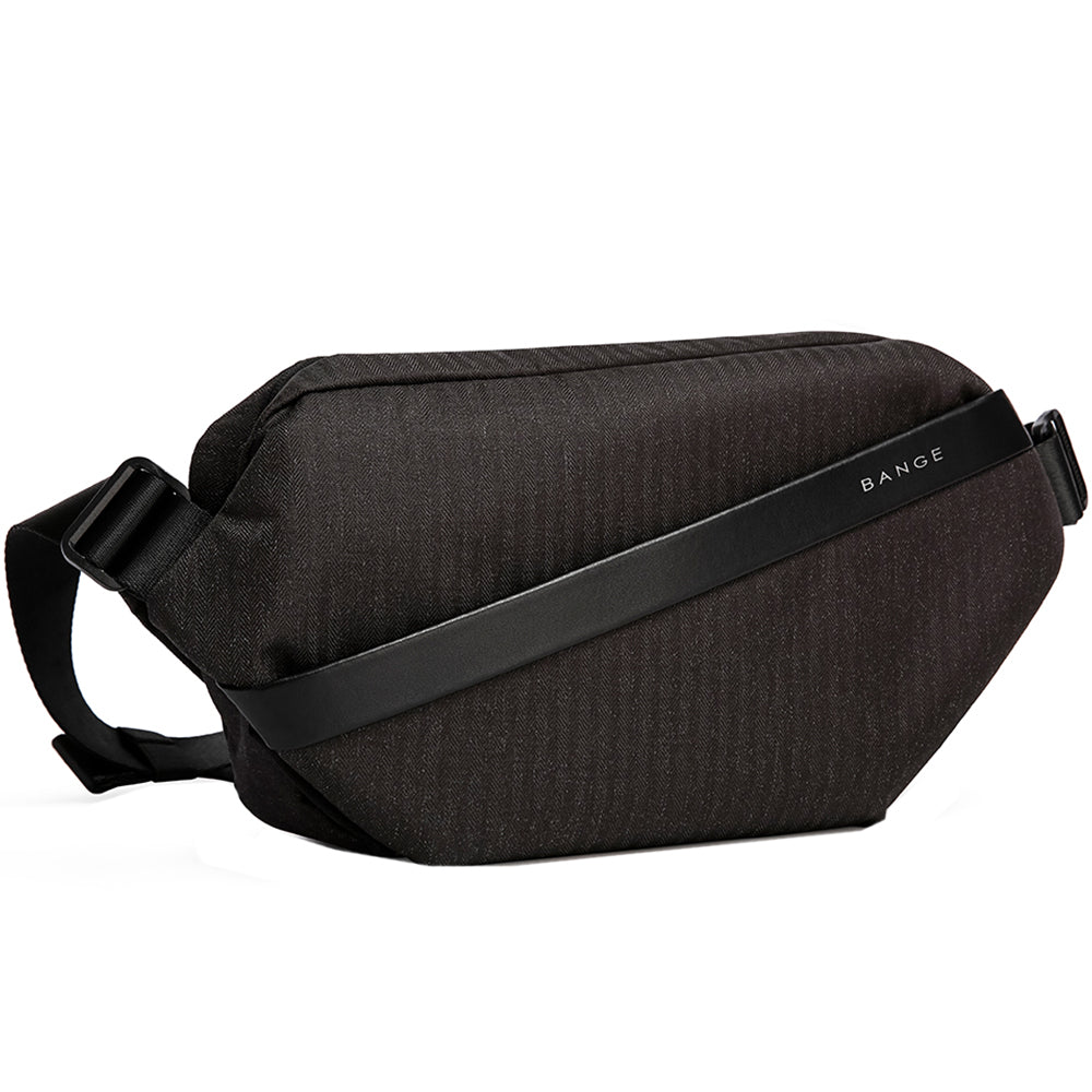 Geanta crossbody unisex, din poliester este rezistenta la apa, inel retractabil pentru chei, buzunar antifurt BANGE BG7399