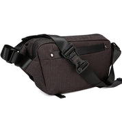 Geanta crossbody unisex, din poliester este rezistenta la apa, inel retractabil pentru chei, buzunar antifurt BANGE BG7399