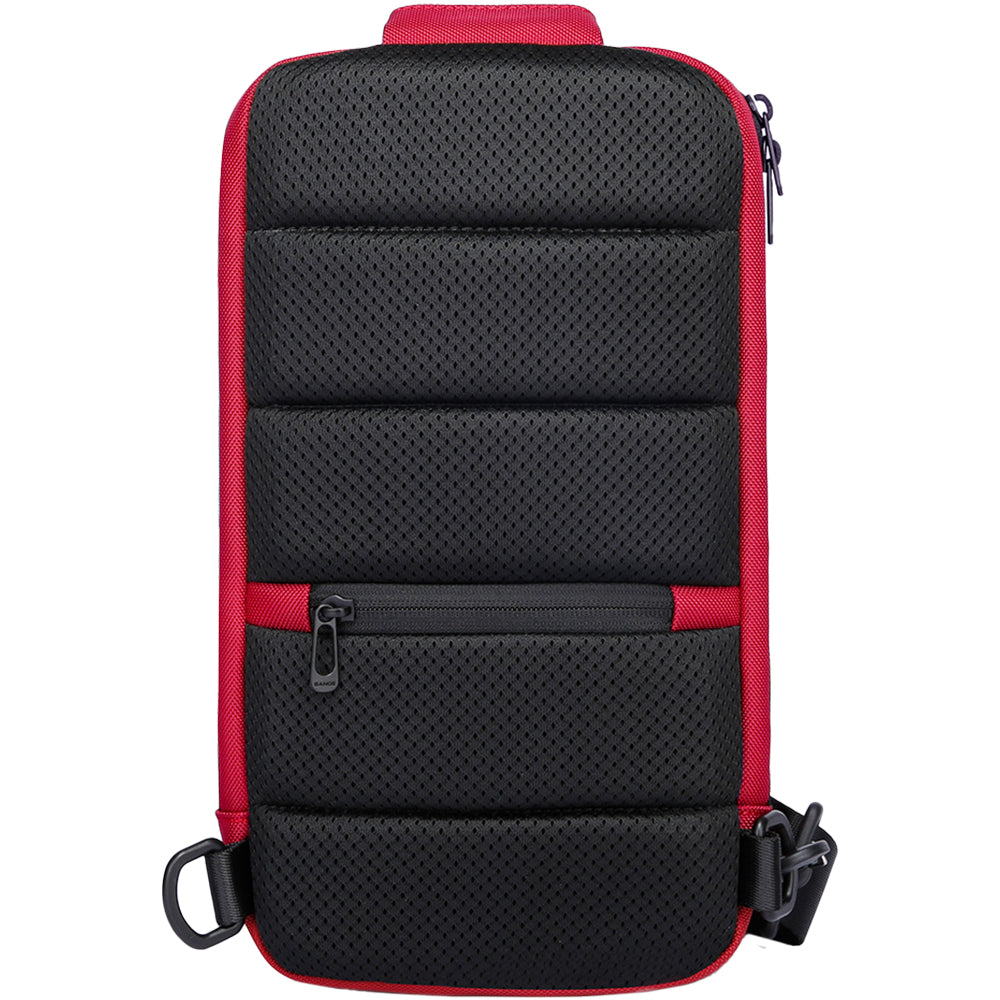 Rucsac crossbody pentru barbati, cu buzunar antifurt, din poliester rezistent la apa, bareta ajustabila stinga dreapta BANGE BG7565