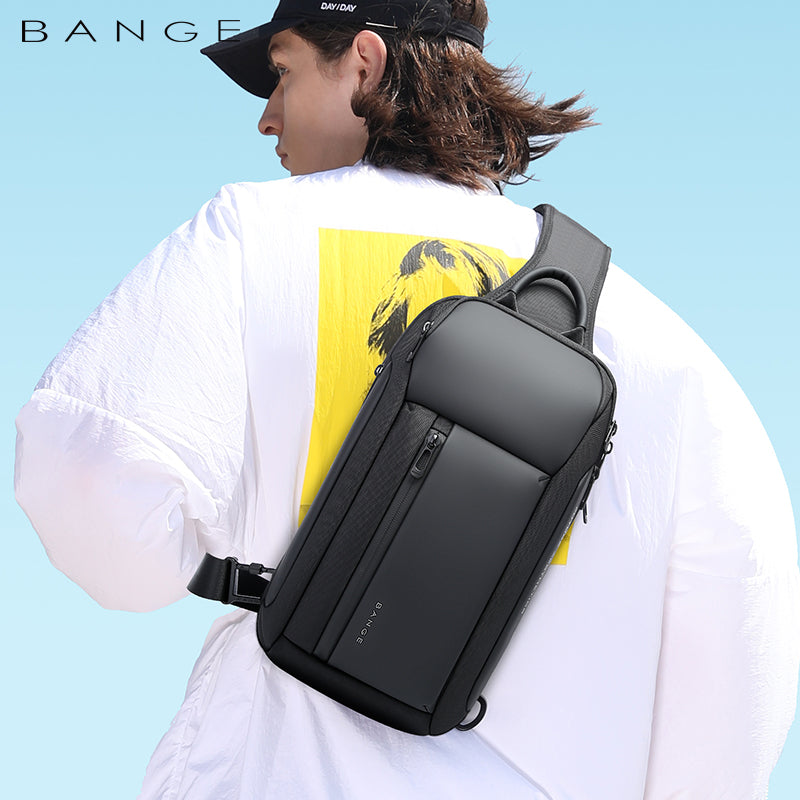 Rucsac casual unisex, futuristic rezistent la apa cu o bareta, buzunar anti furt, BANGE BG7566