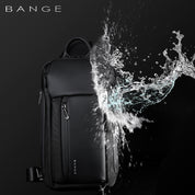 Rucsac casual unisex, futuristic rezistent la apa cu o bareta, buzunar anti furt, BANGE BG7566