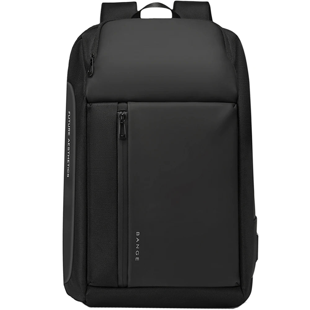 Rucsac unisex pentru laptop e 15.6 inch, din poliester 1680D este rezistent la apa, cu port USB si type-C, spate moale cu fixare de valiza, BANGE BG7663