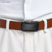 Curea Bărbați Piele Naturală JOLAR, Cataramă Automată, 3.5 cm