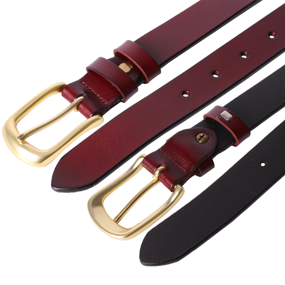 Curea dama, ROCS, piele naturala, model clasic, fara cusaturi, BZ-22