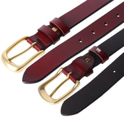 Curea dama, ROCS, piele naturala, model clasic, fara cusaturi, BZ-22