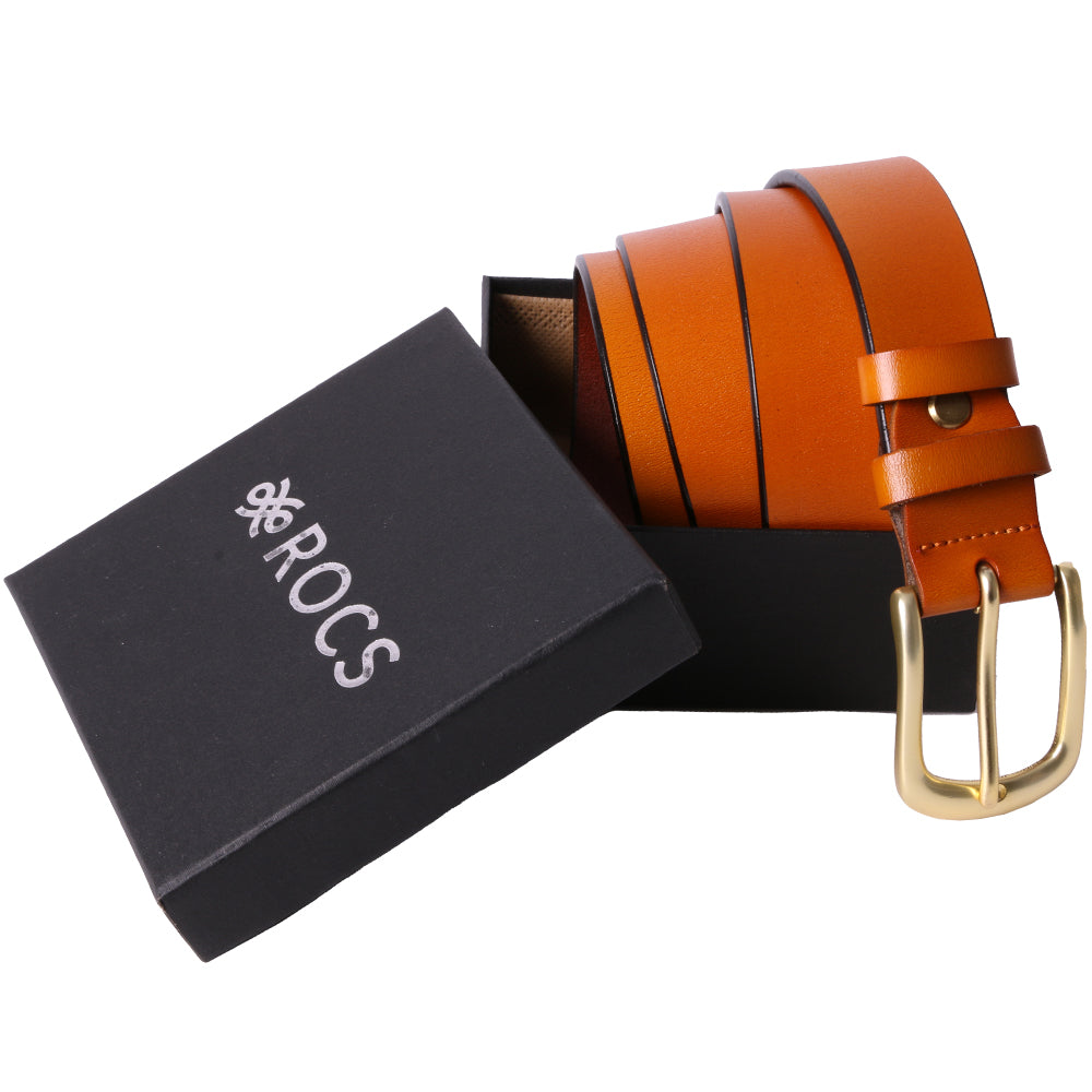 Curea dama, ROCS, piele naturala, model clasic, fara cusaturi, BZ-22