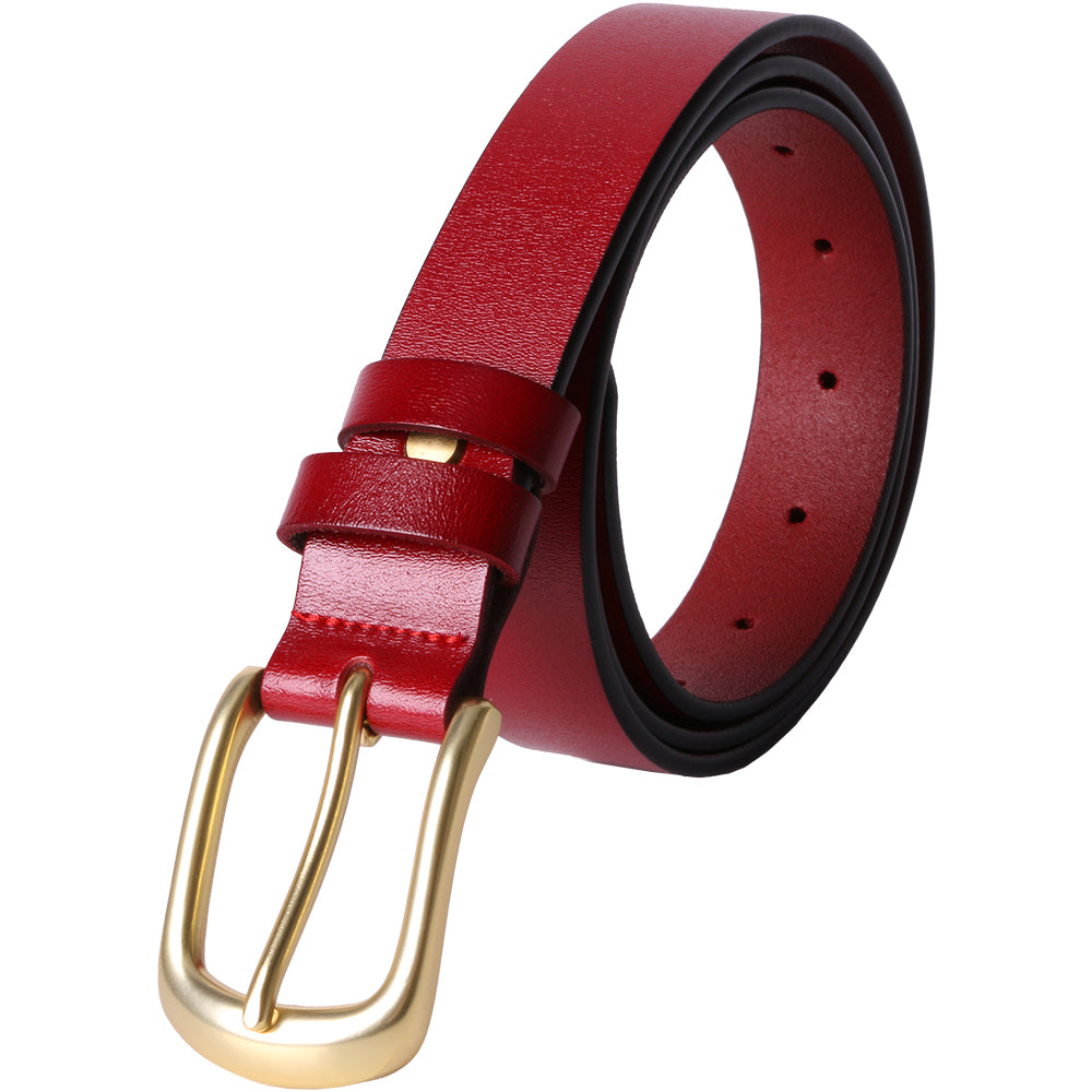 Curea dama, ROCS, piele naturala, model clasic, fara cusaturi, BZ-22