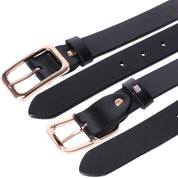 Curea dama, ROCS, piele naturala, model clasic, fara cusaturi, BZ-24