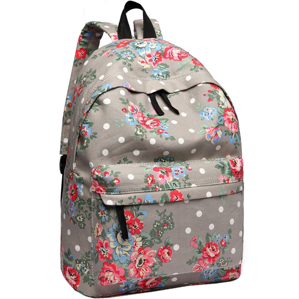 Rucsac casual pentru dama, cu print flori, Miss Lulu E1401F