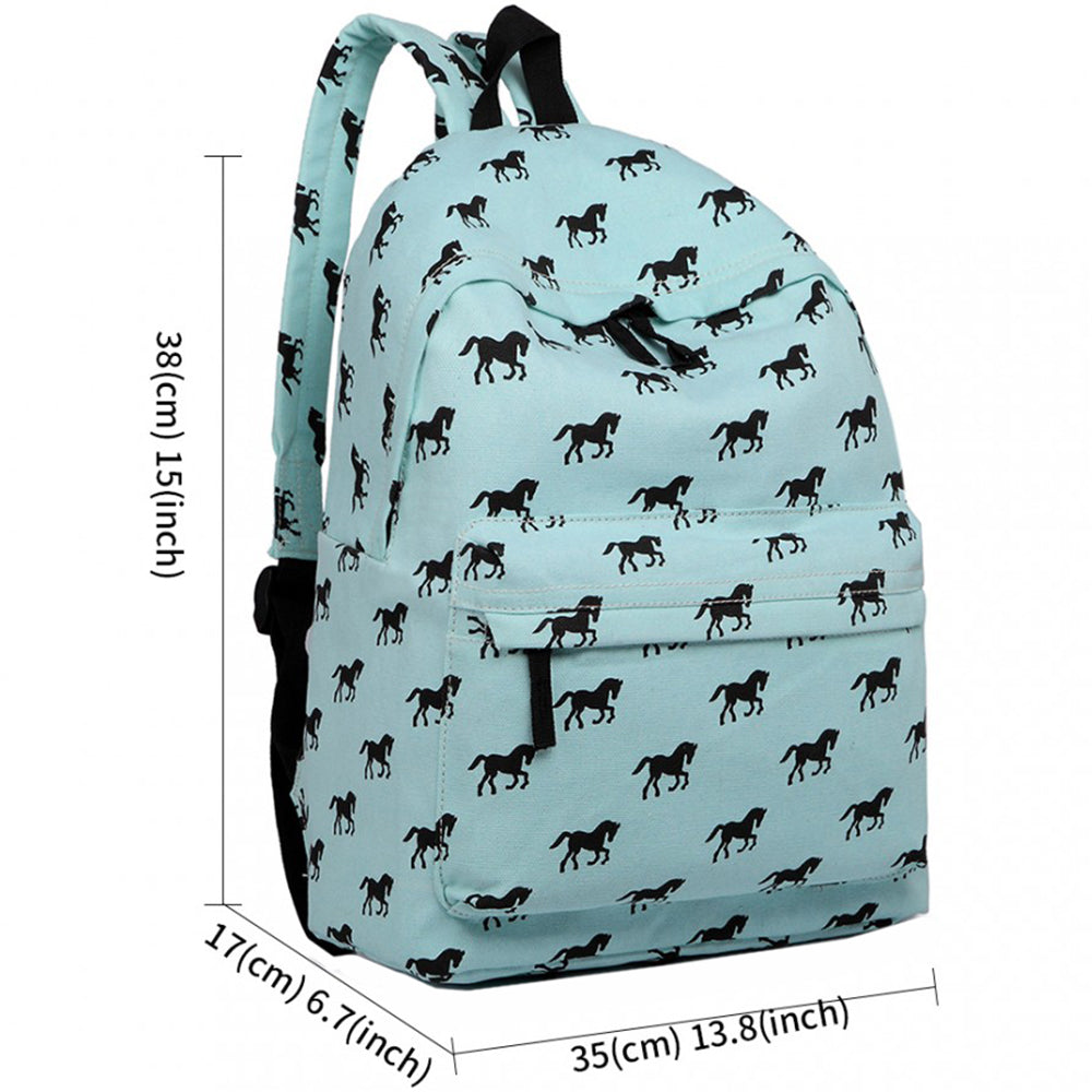 Rucsac casual pentru unisex, cu print caluti, Miss Lulu E1401H