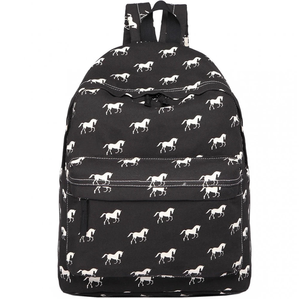 Rucsac casual pentru unisex, cu print caluti, Miss Lulu E1401H