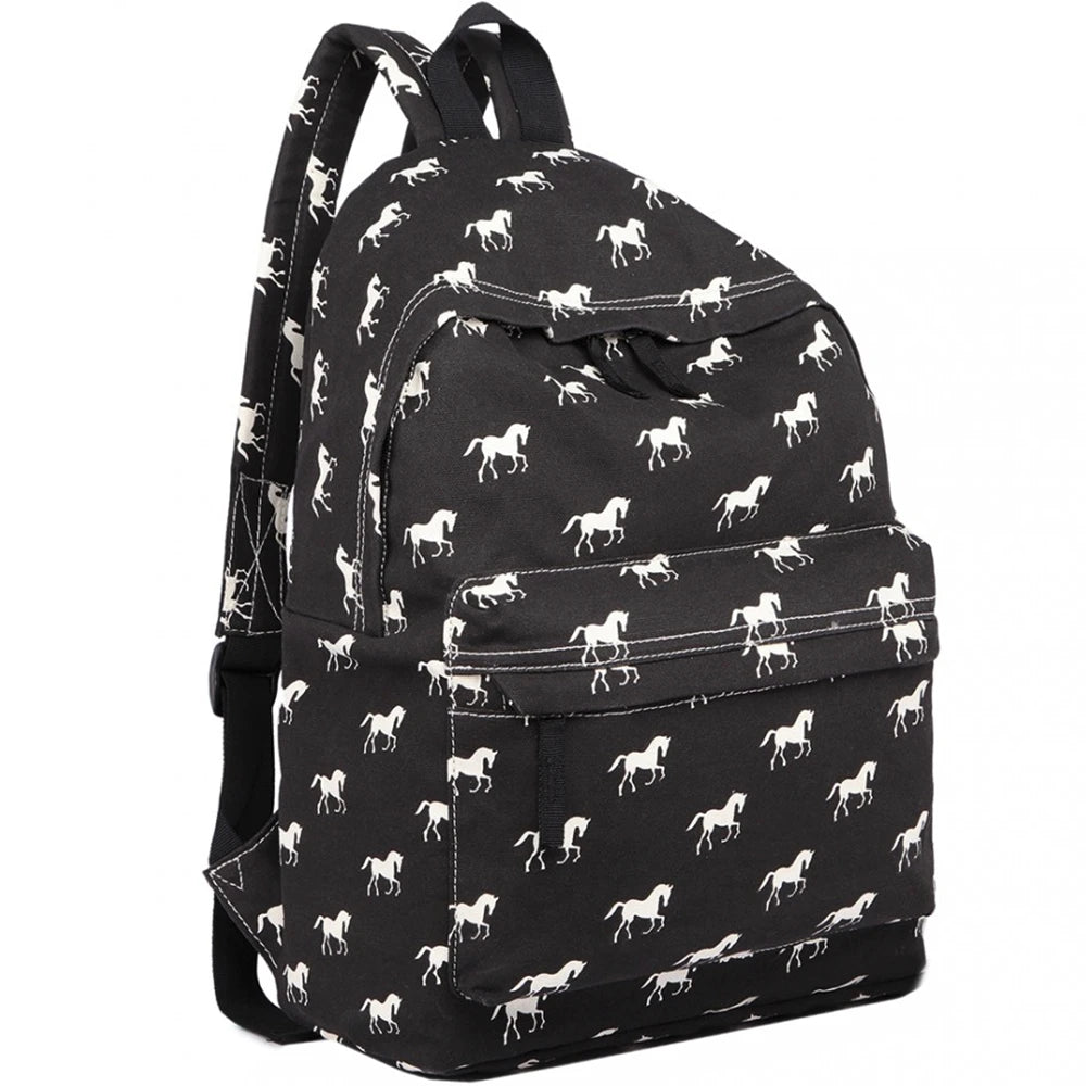 Rucsac casual pentru unisex, cu print caluti, Miss Lulu E1401H