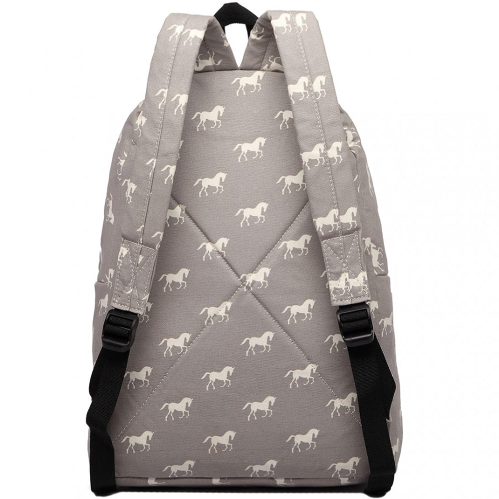 Rucsac casual pentru unisex, cu print caluti, Miss Lulu E1401H