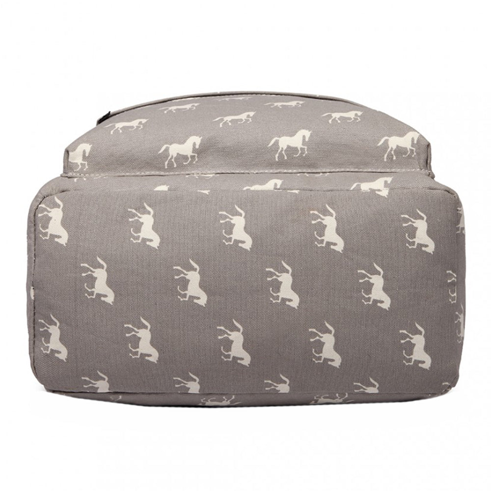 Rucsac casual pentru unisex, cu print caluti, Miss Lulu E1401H