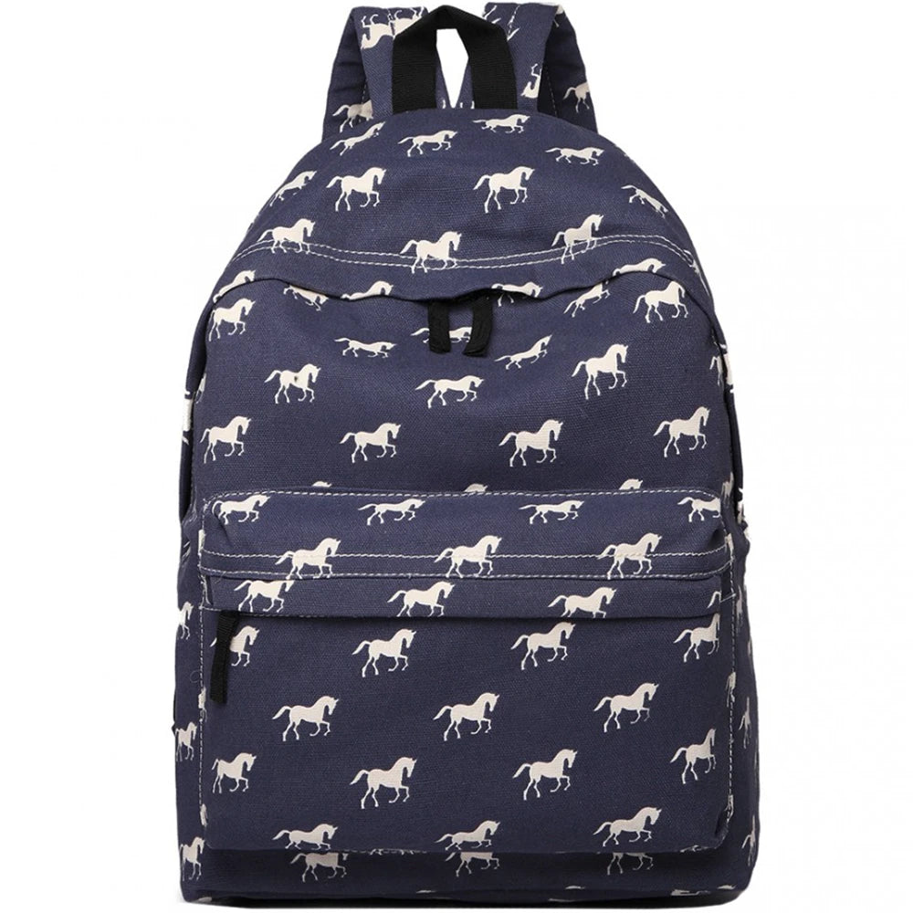 Rucsac casual pentru unisex, cu print caluti, Miss Lulu E1401H