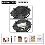 Rucsac casual pentru dama, inchidere cu snur din nylon, rezistent la stropi  Miss Lulu E6912