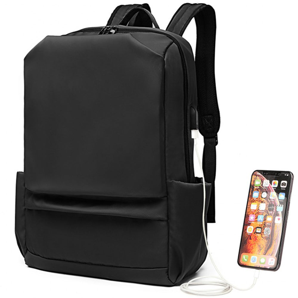 Rucsac smart casual unisex, cu port USB si AUX, din nylon rezistent la stropi, KONO E6913