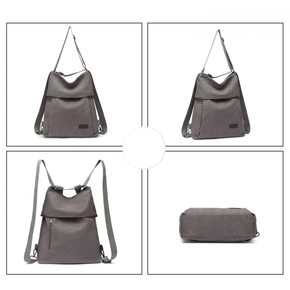 Geanta dama, tip rucsac, stil casual, de umar din panza, KONO EB2041