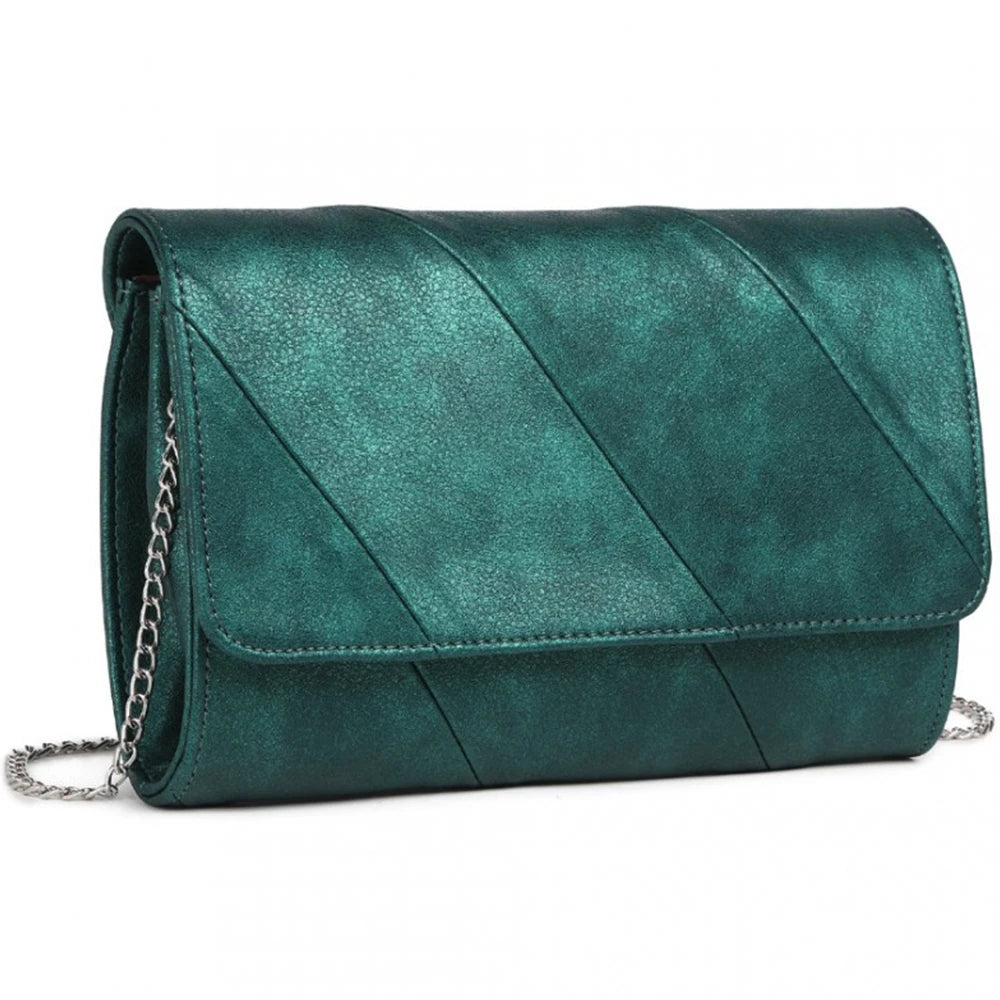 Geanta de seara pentru dama, clutch din piele ecologica, Miss Lulu EH2257