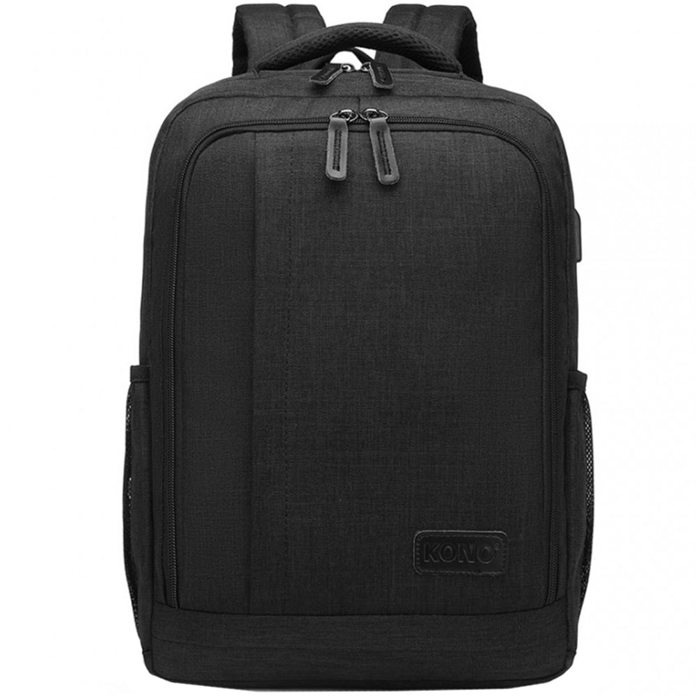 Rucsac unisex multifunctional pentru laptop 15.6 inch, cu port USB si impermeabil, KONO EM2111S